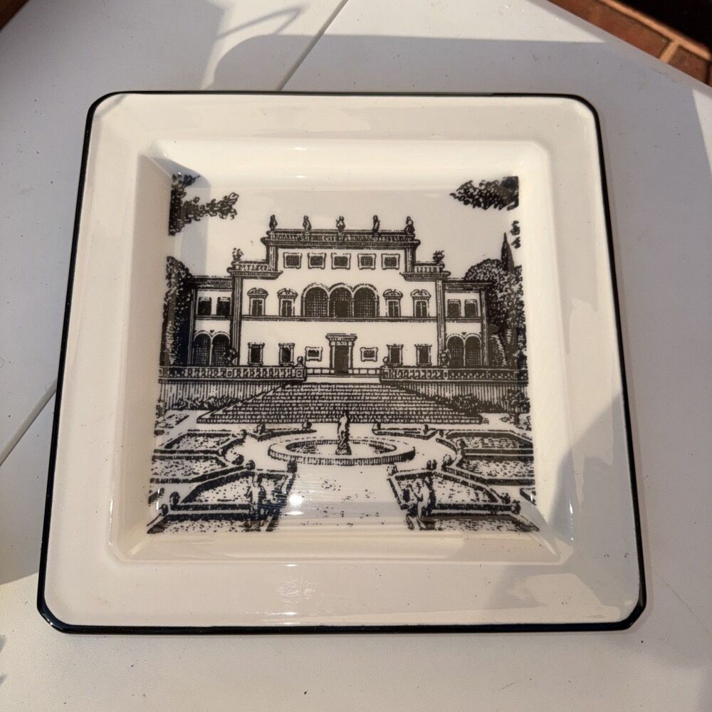 Vintage Ceramic Plate Designed By Brunelli - Made In Italy - 10" x 10"